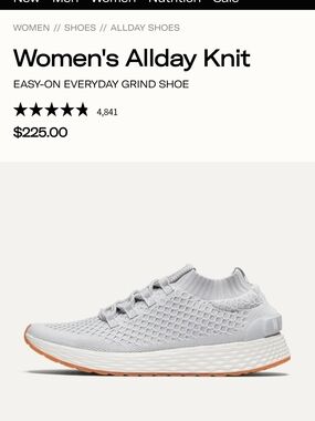 NOBULL Women's Allday Knit Sneaker - Light Gray with Gum Outsole